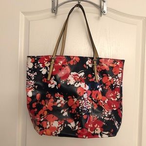 NEW Merona Floral PVC Tote Bag